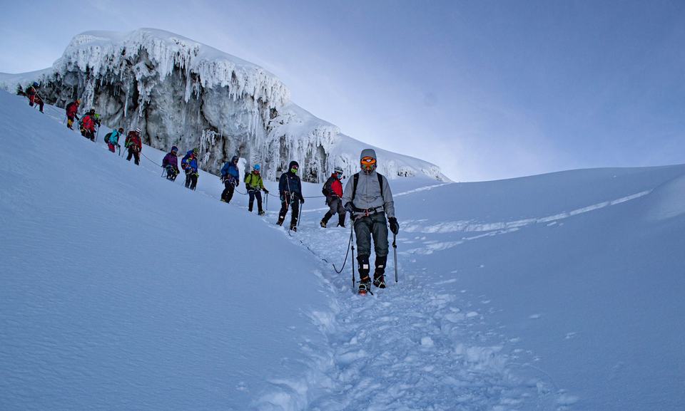 Equipo Greenstep en la montaña
